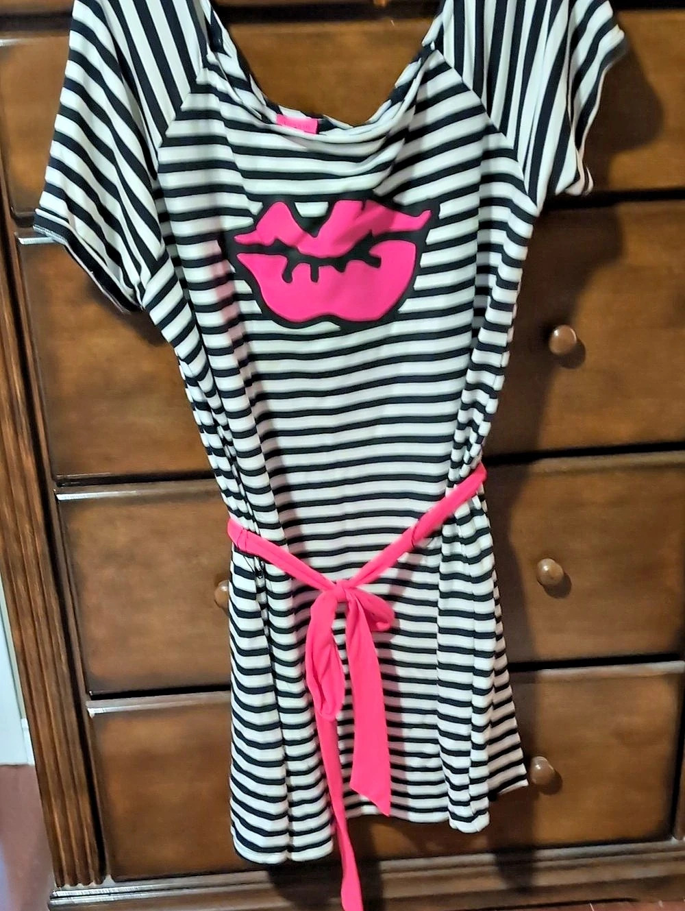 Torrid Betsey Johnson Striped Graphic Mini Dress Size 1